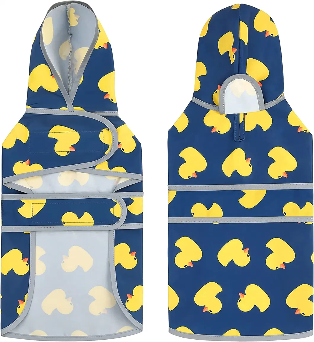 Adjustable Pet Raincoat with Hood