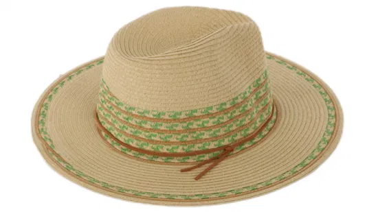 Chapéus de palha panamá de aba larga dobrável para praia de luxo para mulheres e mulheres