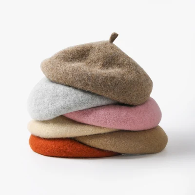 Venda quente de chapéus de boina personalizados de designer para mulheres